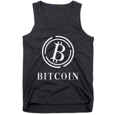 Bitcoin Logo Emblem Cryptocurrency Blockchains Bitcoin Tank Top