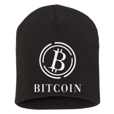 Bitcoin Logo Emblem Cryptocurrency Blockchains Bitcoin Short Acrylic Beanie