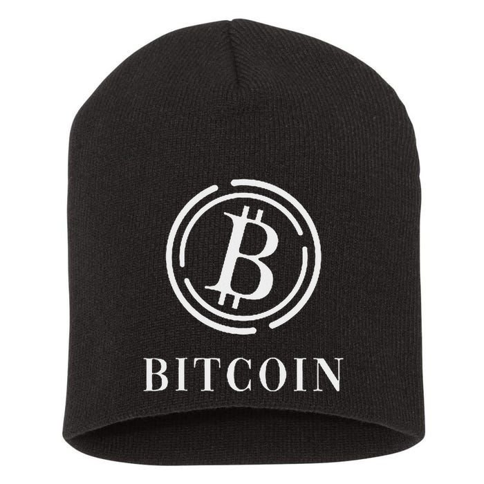 Bitcoin Logo Emblem Cryptocurrency Blockchains Bitcoin Short Acrylic Beanie