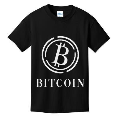 Bitcoin Logo Emblem Cryptocurrency Blockchains Bitcoin Kids T-Shirt