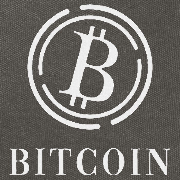 Bitcoin Logo Emblem Cryptocurrency Blockchains Bitcoin Cotton Canvas Backpack