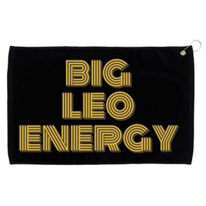 Big Leo Energy Astrology Gift Grommeted Golf Towel