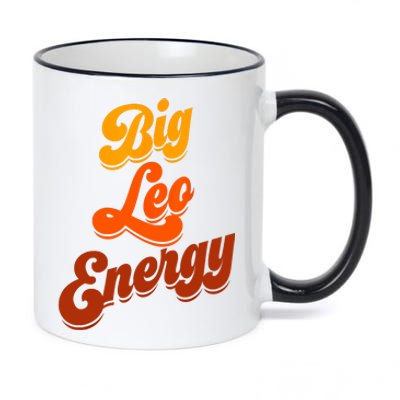 Big Leo Energy Leo Horoscope Astrology 11oz Black Color Changing Mug