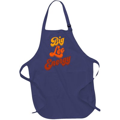 Big Leo Energy Leo Horoscope Astrology Full-Length Apron With Pockets