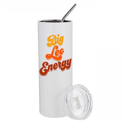 Big Leo Energy Leo Horoscope Astrology Stainless Steel Tumbler