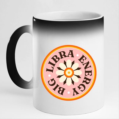 Big Libra Energy Zodiac Birthday 11oz Black Color Changing Mug