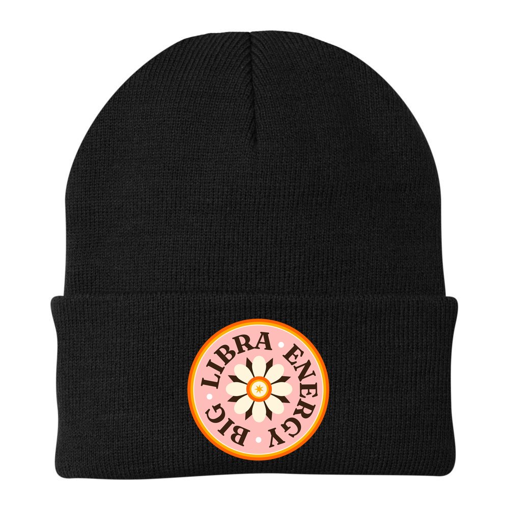 Big Libra Energy Zodiac Birthday Beanie