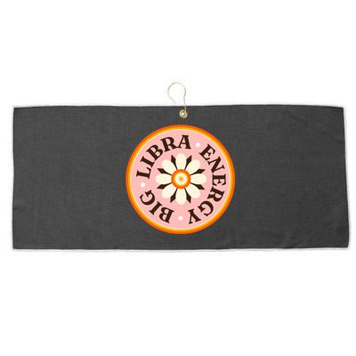 Big Libra Energy Zodiac Birthday Large Microfiber Waffle Golf Towel