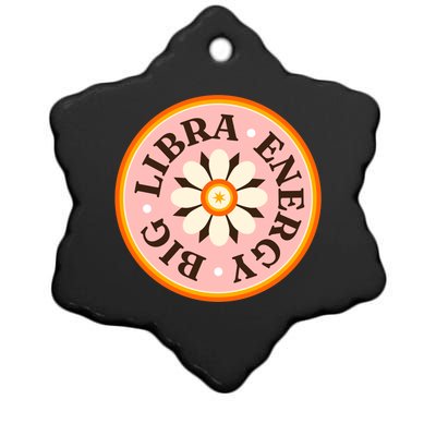 Big Libra Energy Zodiac Birthday Ceramic Star Ornament