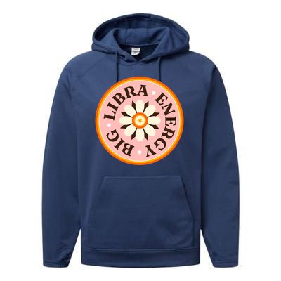 Big Libra Energy Zodiac Birthday Performance Fleece Hoodie