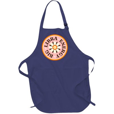 Big Libra Energy Zodiac Birthday Full-Length Apron With Pockets