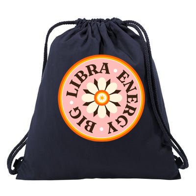 Big Libra Energy Zodiac Birthday Drawstring Bag