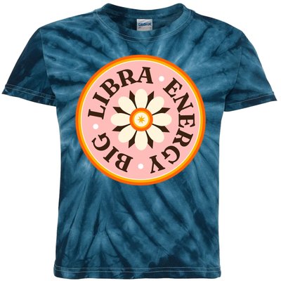 Big Libra Energy Zodiac Birthday Kids Tie-Dye T-Shirt