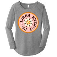 Big Libra Energy Zodiac Birthday Women's Perfect Tri Tunic Long Sleeve Shirt