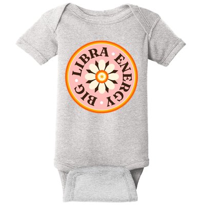 Big Libra Energy Zodiac Birthday Baby Bodysuit