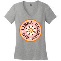 Big Libra Energy Zodiac Birthday Women's V-Neck T-Shirt