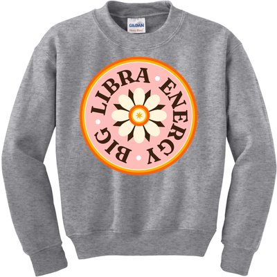 Big Libra Energy Zodiac Birthday Kids Sweatshirt