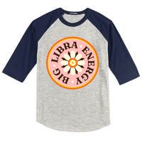 Big Libra Energy Zodiac Birthday Kids Colorblock Raglan Jersey