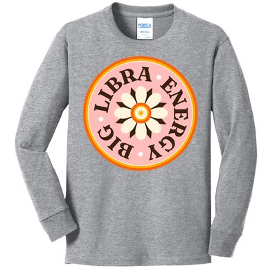 Big Libra Energy Zodiac Birthday Kids Long Sleeve Shirt