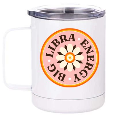 Big Libra Energy Zodiac Birthday 12 oz Stainless Steel Tumbler Cup