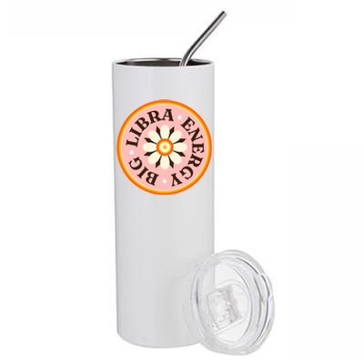 Big Libra Energy Zodiac Birthday Stainless Steel Tumbler