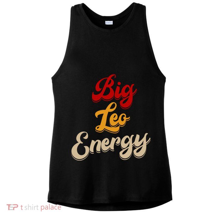 Big Leo Energy Women Horoscope Astrology Ladies PosiCharge Tri-Blend Wicking Tank
