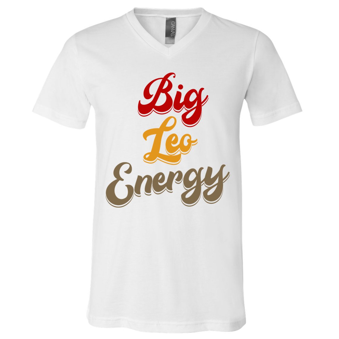 Big Leo Energy Women Horoscope Astrology V-Neck T-Shirt