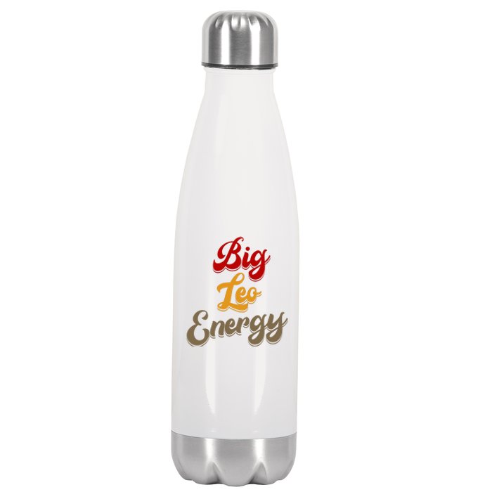 Big Leo Energy Women Horoscope Astrology Stainless Steel Insulated Water Bottle