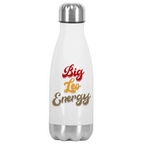 Big Leo Energy Women Horoscope Astrology Stainless Steel Insulated Water Bottle