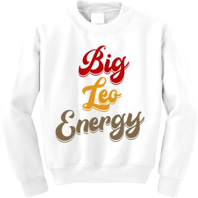 Big Leo Energy Women Horoscope Astrology Kids Sweatshirt
