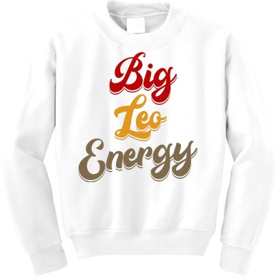 Big Leo Energy Women Horoscope Astrology Kids Sweatshirt