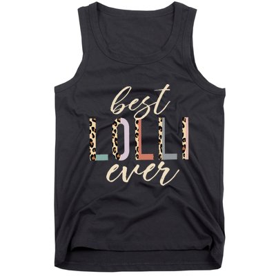 Best Lolli Ever Gifts Leopard Print Mothers Day Tank Top