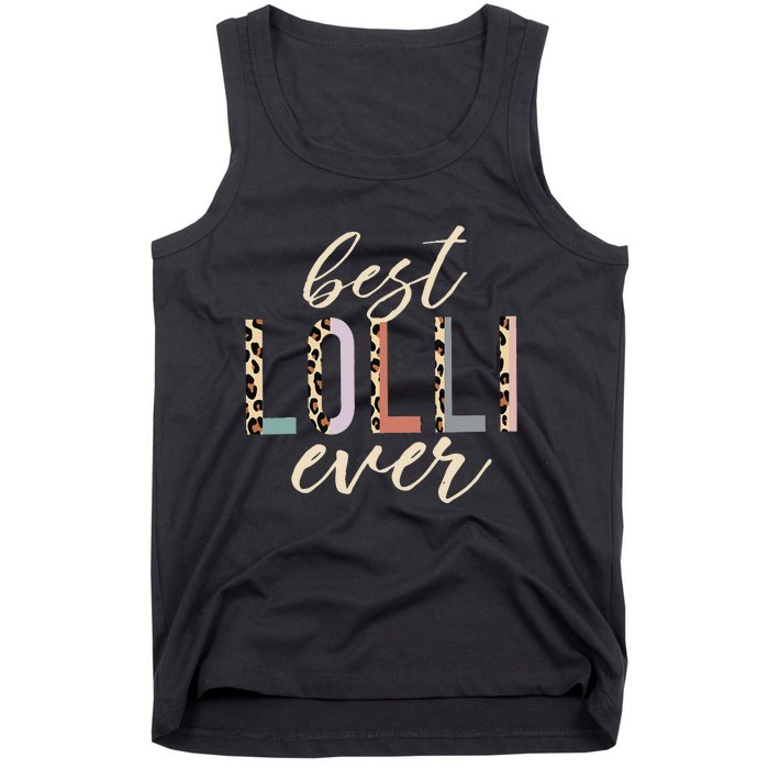 Best Lolli Ever Gifts Leopard Print Mothers Day Tank Top