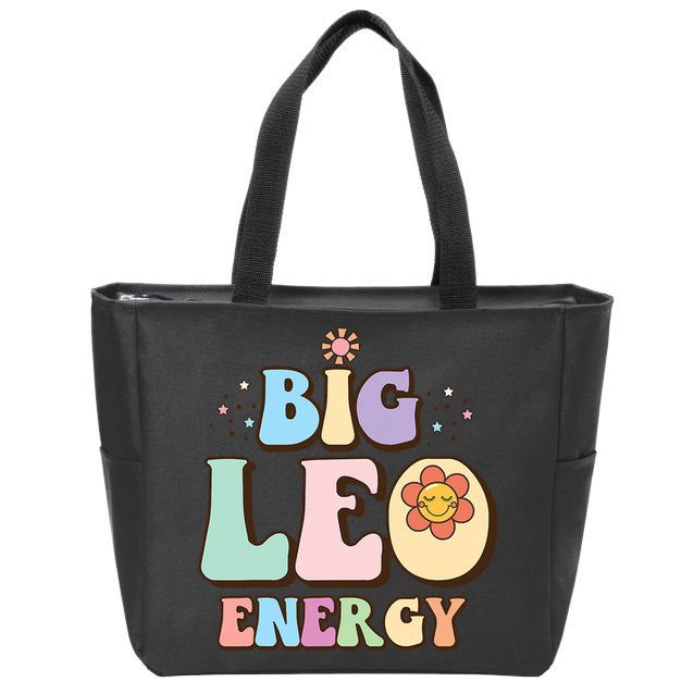 Big Leo Energy Sign Astrology Zodiac Sign July August Birthday Zip Tote Bag