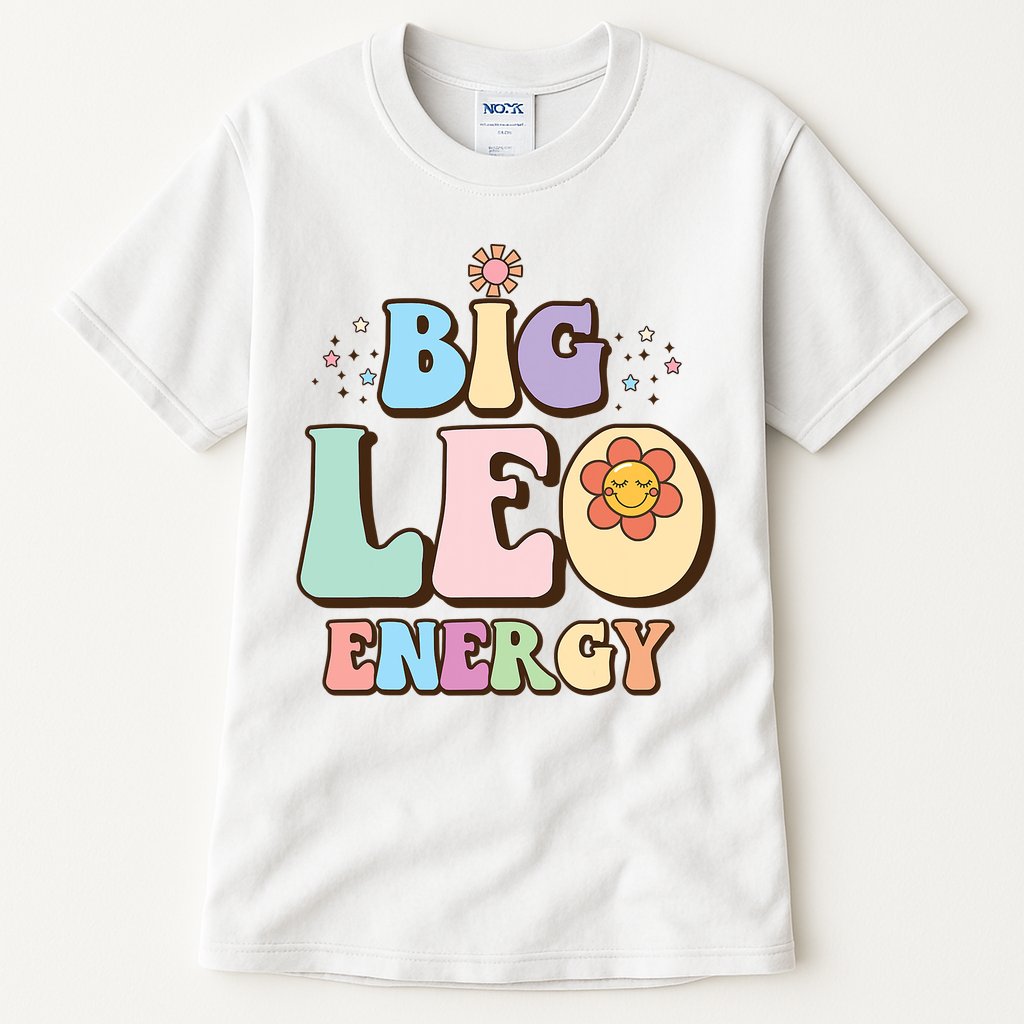 Big Leo Energy Sign Astrology Zodiac Sign July August Birthday Tall T-Shirt