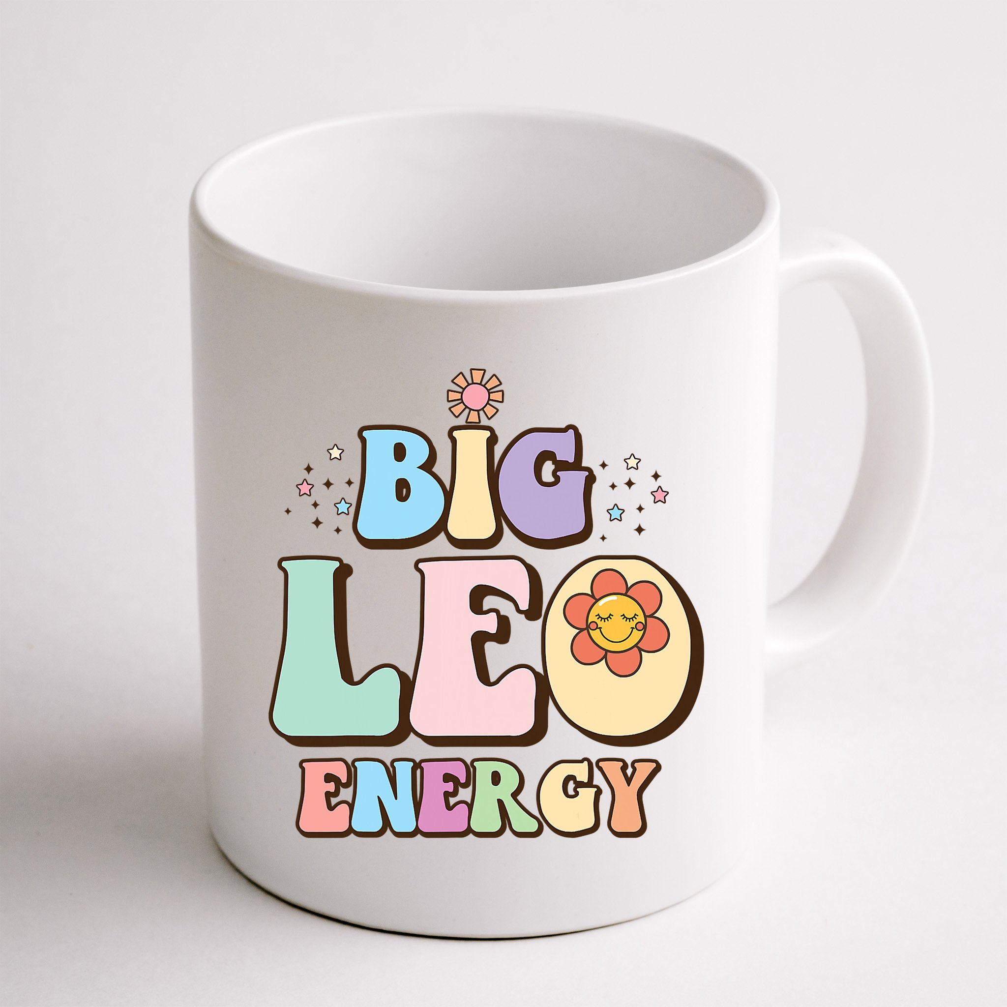 Big Leo Energy Sign Astrology Zodiac Sign July August Birthday Mug