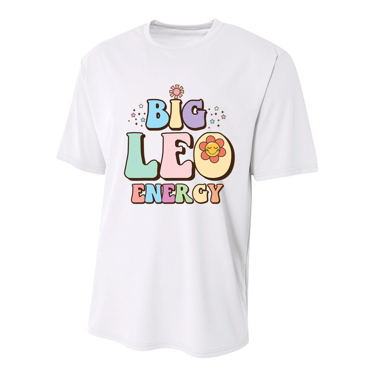 Big Leo Energy Sign Astrology Zodiac Sign July August Birthday Youth Performance Sprint T-Shirt