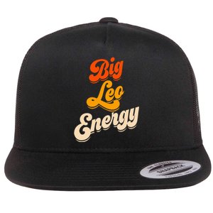 Big Leo Energy Leo Horoscope Astrology Flat Bill Trucker Hat