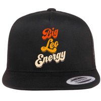 Big Leo Energy Leo Horoscope Astrology Flat Bill Trucker Hat