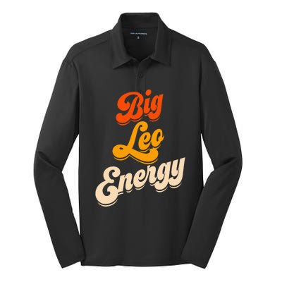 Big Leo Energy Leo Horoscope Astrology Silk Touch Performance Long Sleeve Polo