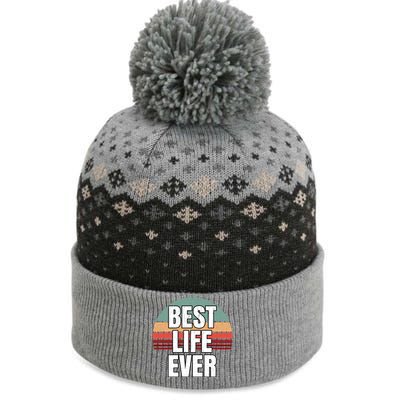 Best Life Ever Gift Vintage Retro Design Jw Broadcasting Meaningful Gift The Baniff Cuffed Pom Beanie