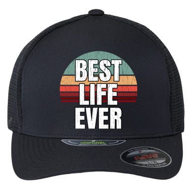 Best Life Ever Gift Vintage Retro Design Jw Broadcasting Meaningful Gift Flexfit Unipanel Trucker Cap