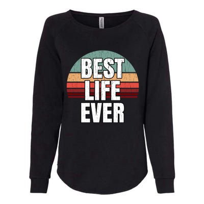 Best Life Ever Gift Vintage Retro Design Jw Broadcasting Meaningful Gift Womens California Wash Sweatshirt