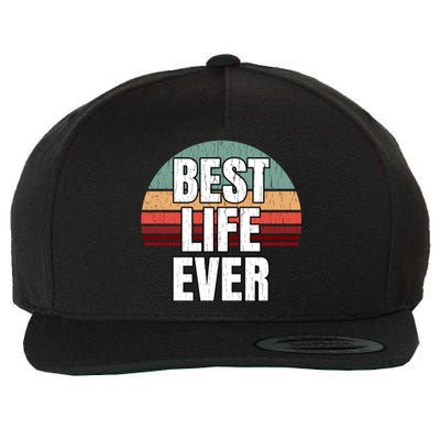 Best Life Ever Gift Vintage Retro Design Jw Broadcasting Meaningful Gift Wool Snapback Cap