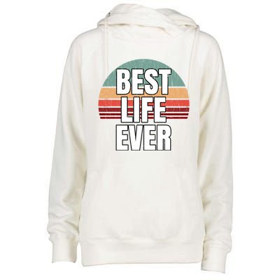 Best Life Ever Gift Vintage Retro Design Jw Broadcasting Meaningful Gift Womens Funnel Neck Pullover Hood