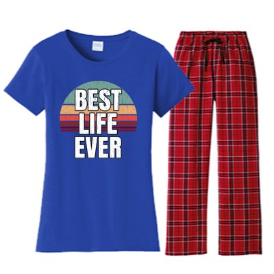 Best Life Ever Gift Vintage Retro Design Jw Broadcasting Meaningful Gift Women's Flannel Pajama Set