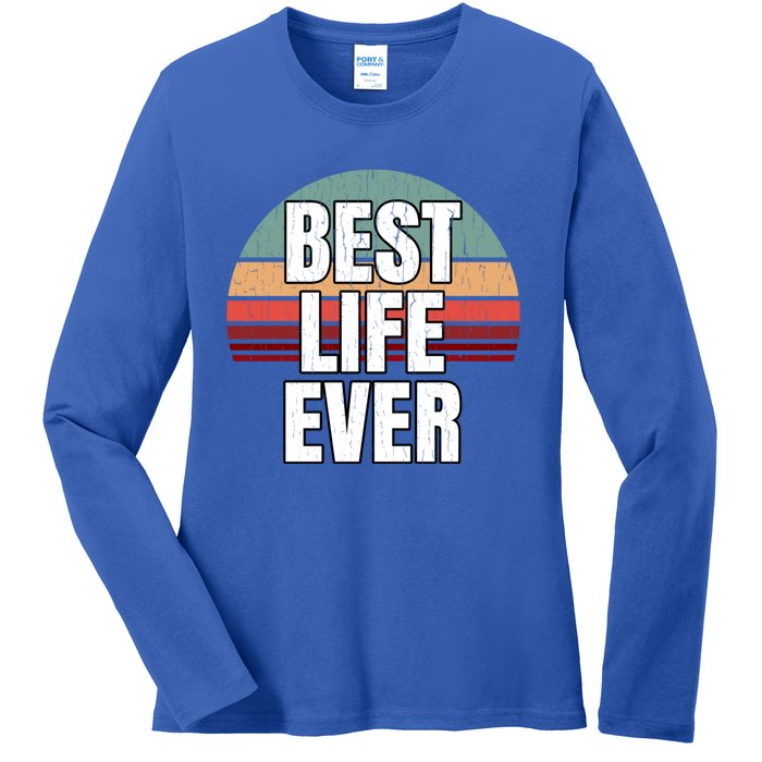 Best Life Ever Gift Vintage Retro Design Jw Broadcasting Meaningful Gift Ladies Long Sleeve Shirt