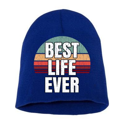 Best Life Ever Gift Vintage Retro Design Jw Broadcasting Meaningful Gift Short Acrylic Beanie