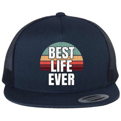 Best Life Ever Gift Vintage Retro Design Jw Broadcasting Meaningful Gift Flat Bill Trucker Hat