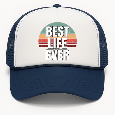 Best Life Ever Gift Vintage Retro Design Jw Broadcasting Meaningful Gift Trucker Hat